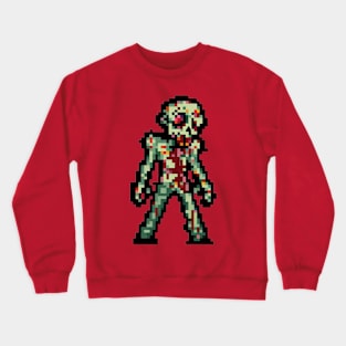 Zombie Pixel Art Crewneck Sweatshirt